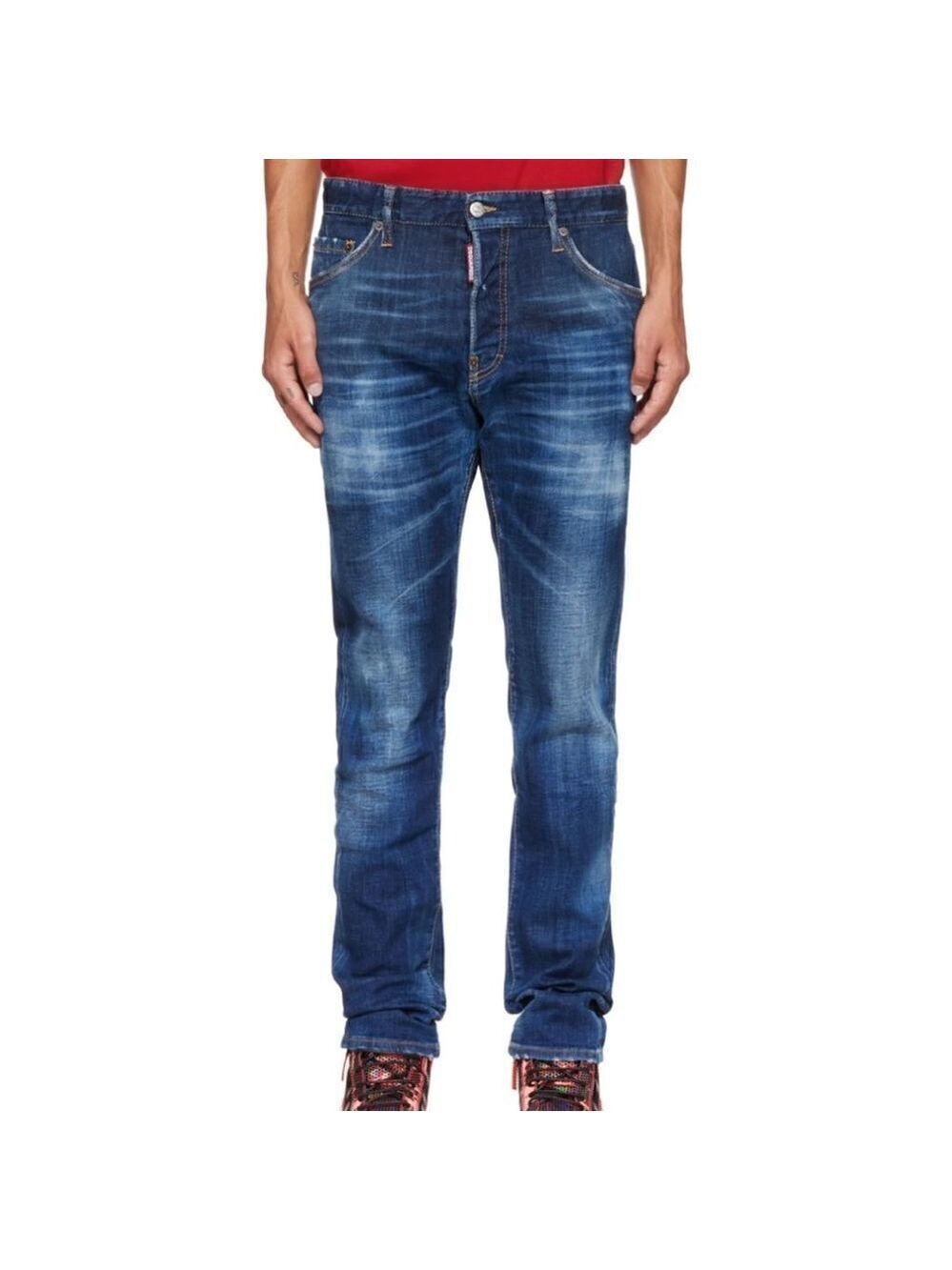 Dsquared2 Blue Print Cool Guy Jeans Sz 48